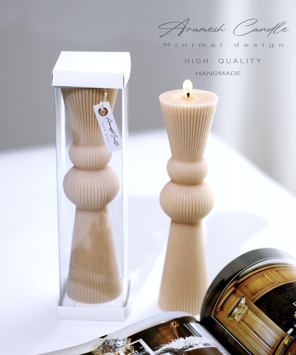 IMG_9966 شمع استوانه دو توپ معطر آرامش - Image 1