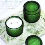 شمع شیشه ای معطر آرامش سبز